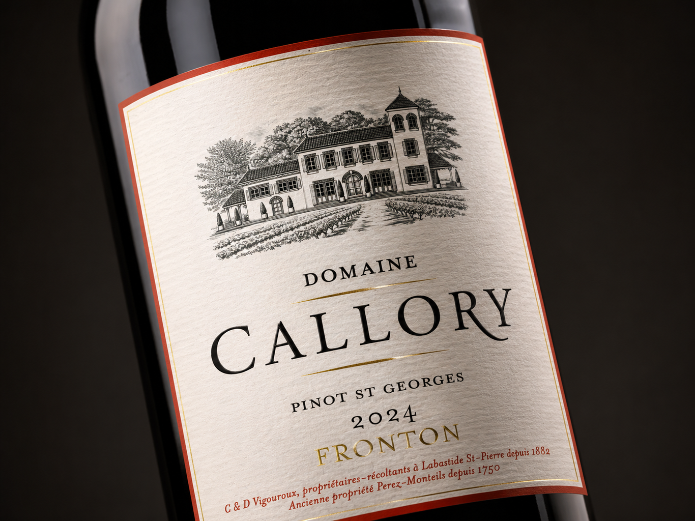 Domaine Callory wine bottle label