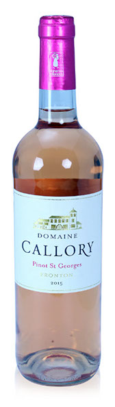 Bouteille de Domaine Callory Pinot St Georges rosé